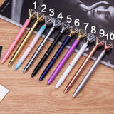 Crystal Ball Pens | 19 Carat Large Diamond Ballpoint | Pens For School/office Stationery