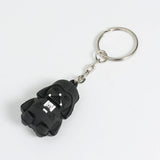 Star Wars Silver Tone Soldier Warrior | Pendant Round Iron Key Chains White\Black 1 PC