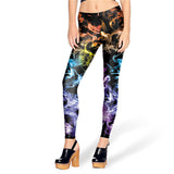 Women Leggings  3D Printed | Ray fluorescence Women Leggings Pants