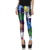 Women Leggings  3D Printed | Ray fluorescence Women Leggings Pants