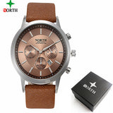 Luxury Casual Military Mens Watch | Quartz Sports Wristwatch Leather Strap Male Watch