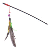 Pet Cat Toy | Bird Feather Teaser Wand Plastic Toy | Colorful Multi Products For Pet