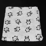 Newborn Baby Blankets Black & White Gauze Bath Towel | Ainaan Muslin Cotton Baby Swaddles