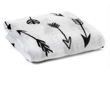 Newborn Baby Blankets Black & White Gauze Bath Towel | Ainaan Muslin Cotton Baby Swaddles