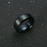 Titanium Black Ring For Men