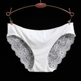 women's sexy lace panties | seamless cotton breathable panty | Hollow briefs Plus Size girl underwear