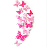 Cute Butterflies Wall Stickers Art | Decals Home Decoration | 12pcs PVC 3d Butterfly Wall Decor