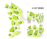 Cute Butterflies Wall Stickers Art | Decals Home Decoration | 12pcs PVC 3d Butterfly Wall Decor
