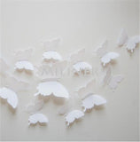 Cute Butterflies Wall Stickers Art | Decals Home Decoration | 12pcs PVC 3d Butterfly Wall Decor