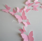 Cute Butterflies Wall Stickers Art | Decals Home Decoration | 12pcs PVC 3d Butterfly Wall Decor