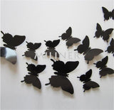 Cute Butterflies Wall Stickers Art | Decals Home Decoration | 12pcs PVC 3d Butterfly Wall Decor