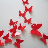 Cute Butterflies Wall Stickers Art | Decals Home Decoration | 12pcs PVC 3d Butterfly Wall Decor