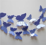 Cute Butterflies Wall Stickers Art | Decals Home Decoration | 12pcs PVC 3d Butterfly Wall Decor