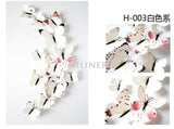Cute Butterflies Wall Stickers Art | Decals Home Decoration | 12pcs PVC 3d Butterfly Wall Decor