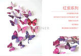 Cute Butterflies Wall Stickers Art | Decals Home Decoration | 12pcs PVC 3d Butterfly Wall Decor