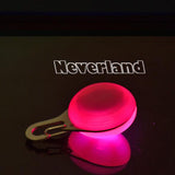 LED Night Safety Flash Light Pet Bell | Push Button Switch Bright  D-Ring On Dog's Collar