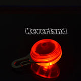 LED Night Safety Flash Light Pet Bell | Push Button Switch Bright  D-Ring On Dog's Collar