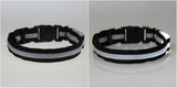 Glow LED Dog & Cat Flashing Light Up Collar | Nylon Collar Night Safety for Dogs and Cats | 8 Color S M L Size
