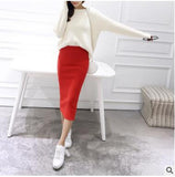 spring Autumn And Winter package hip skirt | slit skirts women | women step skirt stretch | Slim thin  skirts | female waist Long skirts