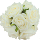 Artificial Rose Flowers | Wedding Bride Bouquet PE Foam  | DIY Home Decor Rose Flowers | 11 Colors 10 pcs 8CM