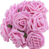 Artificial Rose Flowers | Wedding Bride Bouquet PE Foam  | DIY Home Decor Rose Flowers | 11 Colors 10 pcs 8CM