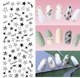 DIY Designer Water Transfer Nails Art Sticker | Colorful Purple Fantacy Flowers Nail Stickers | Wraps Foil Sticker Manicure