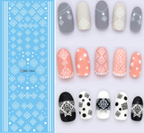DIY Designer Water Transfer Nails Art Sticker | Colorful Purple Fantacy Flowers Nail Stickers | Wraps Foil Sticker Manicure