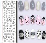 DIY Designer Water Transfer Nails Art Sticker | Colorful Purple Fantacy Flowers Nail Stickers | Wraps Foil Sticker Manicure