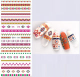 DIY Designer Water Transfer Nails Art Sticker | Colorful Purple Fantacy Flowers Nail Stickers | Wraps Foil Sticker Manicure