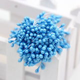 Artificial Flower Double Heads Stamen Pearlized Craft | Decor Floral For Home Wedding Party Decoration | 1 Bundle= (150PCS )(one color)