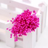 Artificial Flower Double Heads Stamen Pearlized Craft | Decor Floral For Home Wedding Party Decoration | 1 Bundle= (150PCS )(one color)