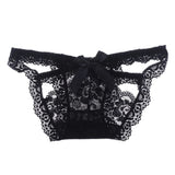 Sexy Panties Knickers Bikini Lingerie | Hollow Flower Bow-knot Lace Thongs V-string Panty Underwear