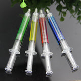 Liquid Novelty Syringe Ballpoint Pen | school/office Stationery Cute Syringe Ballpoint Pen | stationery Gift | 4PCS/lot