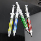 Liquid Novelty Syringe Ballpoint Pen | school/office Stationery Cute Syringe Ballpoint Pen | stationery Gift | 4PCS/lot