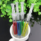 Liquid Novelty Syringe Ballpoint Pen | school/office Stationery Cute Syringe Ballpoint Pen | stationery Gift | 4PCS/lot