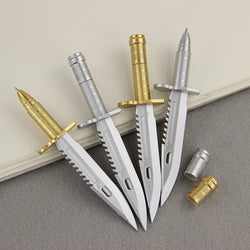 Unique Knife style Ballpoint Pen | Creative Gift Learning Stationery | 3PCS School Office Ball Pens