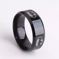 Black Punk Wedding Ring | Stainless Steel Rings For Men And Women |  Unique Jewelry Fashion Party Gift | 6mm