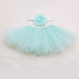 Puffy Skirts Toddler/Infant Short Cake Skirt for baby | Princess Headband Photo Prop Costume Outfit | Girls Baby Tutu Skirts