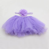 Puffy Skirts Toddler/Infant Short Cake Skirt for baby | Princess Headband Photo Prop Costume Outfit | Girls Baby Tutu Skirts