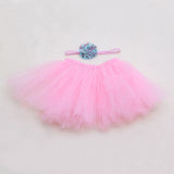 Puffy Skirts Toddler/Infant Short Cake Skirt for baby | Princess Headband Photo Prop Costume Outfit | Girls Baby Tutu Skirts