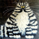 Diy square painting diamond embroidery mosaic animal series | cross stitch home decor needlework cat painting