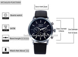 Luxury Casual Military Mens Watch | Quartz Sports Wristwatch Leather Strap Male Watch