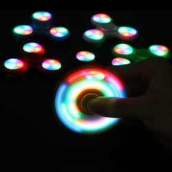 LED Light Fidget Spinner Finger ABS EDC Hand Spinner Tri For Kids Autism ADHD 5 Styles Anxiety Stress Relief Focus Handspinner