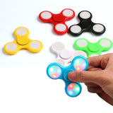 LED Light Fidget Spinner Finger ABS EDC Hand Spinner Tri For Kids Autism ADHD 5 Styles Anxiety Stress Relief Focus Handspinner