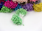 Artificial Flower Double Heads Stamen Pearlized Craft | Decor Floral For Home Wedding Party Decoration | 1 Bundle= (150PCS )(one color)