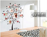 DIY Removable Photo Tree Pvc Wall Decals | Adhesive Wall Stickers Mural Art Home Decor | 100*120Cm/40*48in 3D