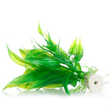 Plastic Water Plant  Green Grass 14cm Height for Fish Aquarium