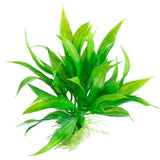 Plastic Water Plant  Green Grass 14cm Height for Fish Aquarium