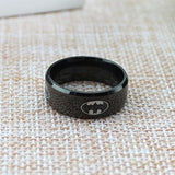 Black Punk Wedding Ring | Stainless Steel Rings For Men And Women |  Unique Jewelry Fashion Party Gift | 6mm