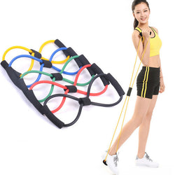 Yoga Pilates Sport Fitness Belt | Body Shape Health Care Random Color | Elastic Tension Durable Rope Chest Expander